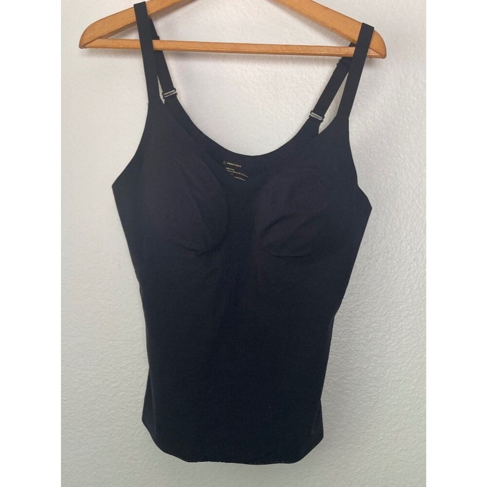 Honeylove Shaping Tank Top Women's XL Black Liftwear Shapewear Seamless Cami